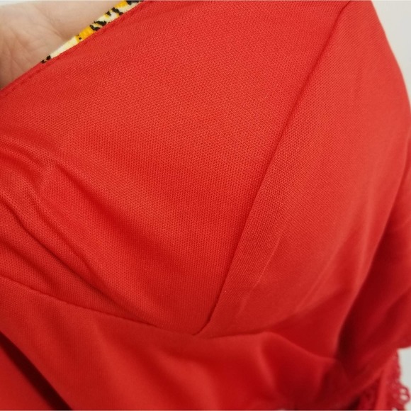 Trixxi Juniors' Floral Lace-Back Fit & Flare Mini Dress Size XL NEW - Picture 5 of 16